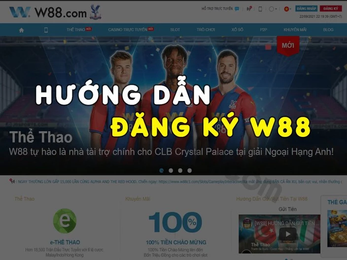 hướng dẫn đăng ký tài khoản w88